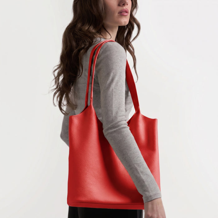 Mia Large Shopper Tote Buoy Red