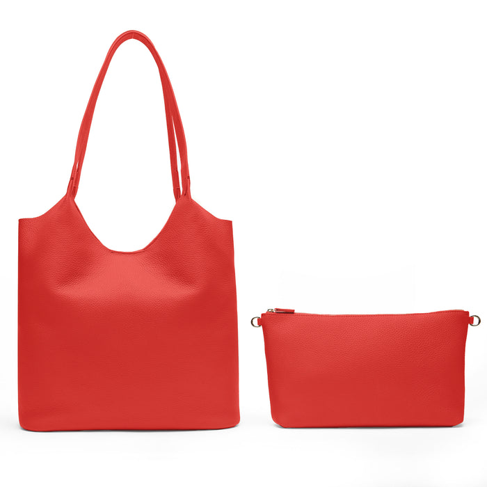 Mia Large Shopper Tote Buoy Red