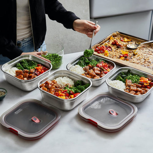Microwaveable Meal Prep Square Box by black+blum &Keep