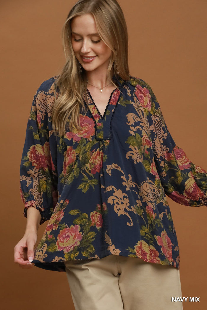 Midnight Rose Blouse