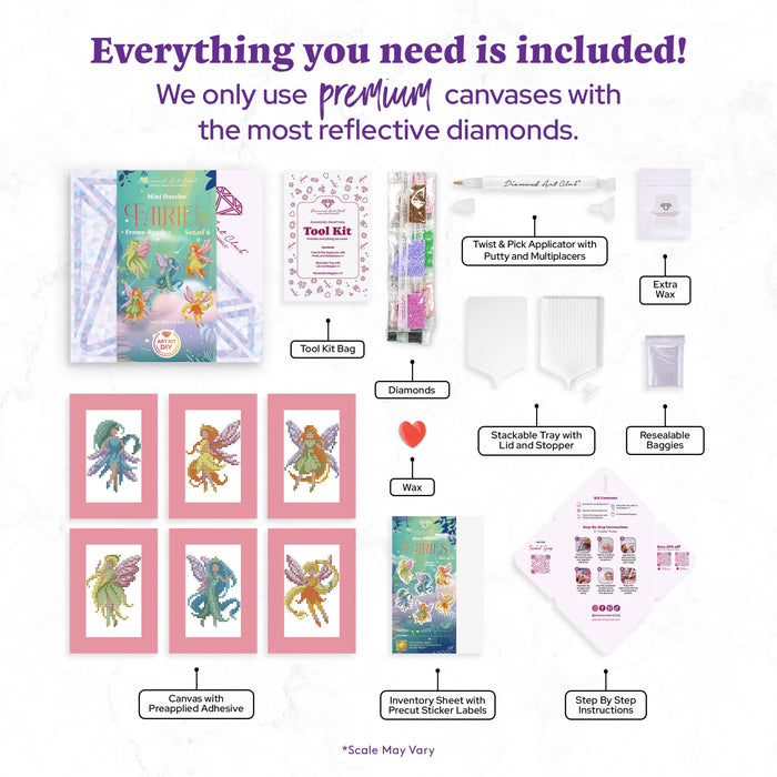 Mini Dazzles™ - Fairies - Diamond Art Club DIY Kit