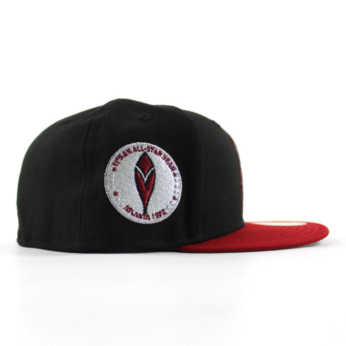 Minnesota Twins 1972 All Star Game New Era 59Fifty Fitted Hat (Black Scarlet Red Gray Under Brim)