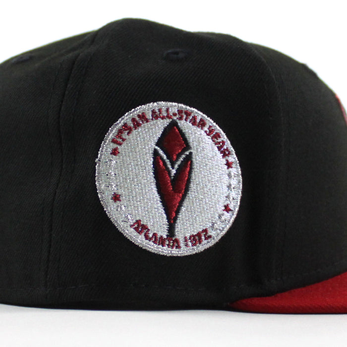 Minnesota Twins 1972 All Star Game New Era 59Fifty Fitted Hat (Black Scarlet Red Gray Under Brim)