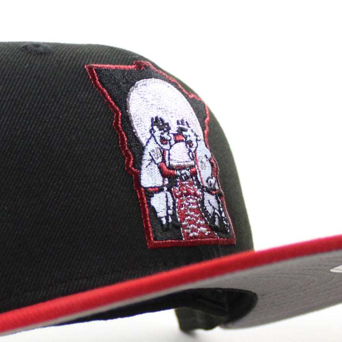 Minnesota Twins 1972 All Star Game New Era 59Fifty Fitted Hat (Black Scarlet Red Gray Under Brim)