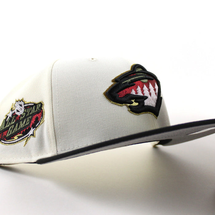 Minnesota Wild All Star Game New Era 59Fifty Fitted Hat (Chrome White Black Gray Under brim)