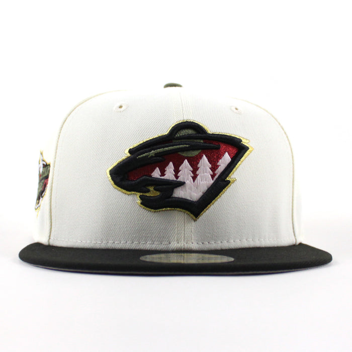 Minnesota Wild All Star Game New Era 59Fifty Fitted Hat (Chrome White Black Gray Under brim)