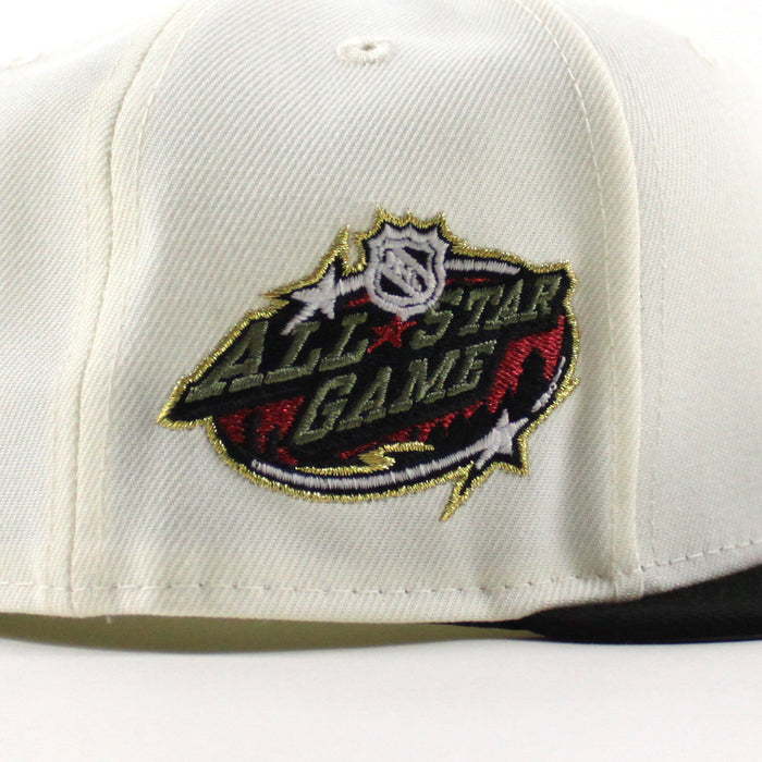 Minnesota Wild All Star Game New Era 59Fifty Fitted Hat (Chrome White Black Gray Under brim)