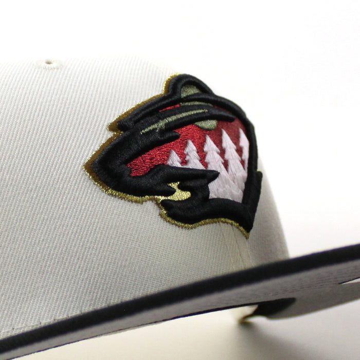 Minnesota Wild All Star Game New Era 59Fifty Fitted Hat (Chrome White Black Gray Under brim)