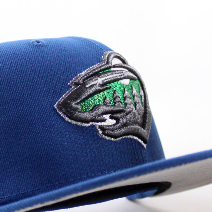 Minnesota Wild Wild Patch New Era 59Fifty Fitted Hat (SeaShore Blue Gray Under brim)