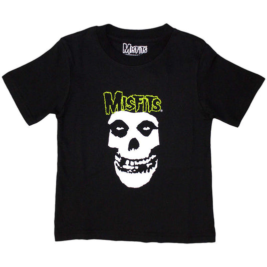 MISFITS - SKULL & LOGO - Kids T-Shirt Black