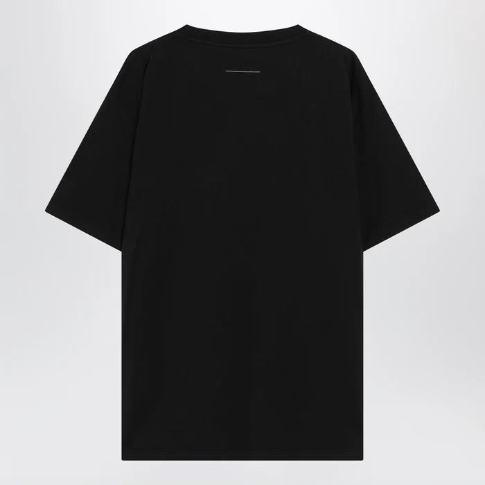 MM6 Maison Margiela - Black T-shirt with logo print Brand