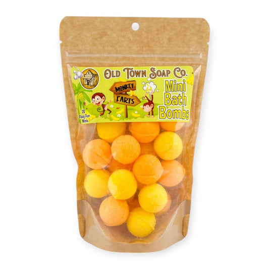 Monkey Farts Mini Bath Bombs - Old Town Soap Co.