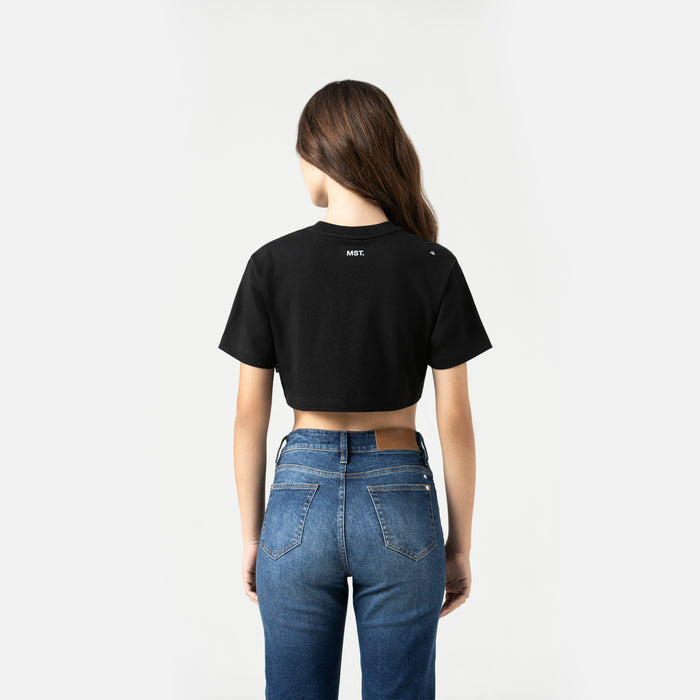 NASHI CROP TOP WOMEN BLACK