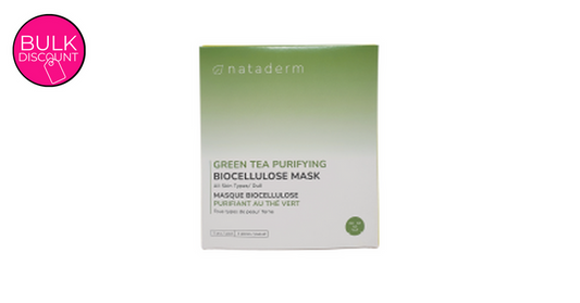 Nataderm Green Tea Purifying Biocellulose Mask (5pcs/pack)