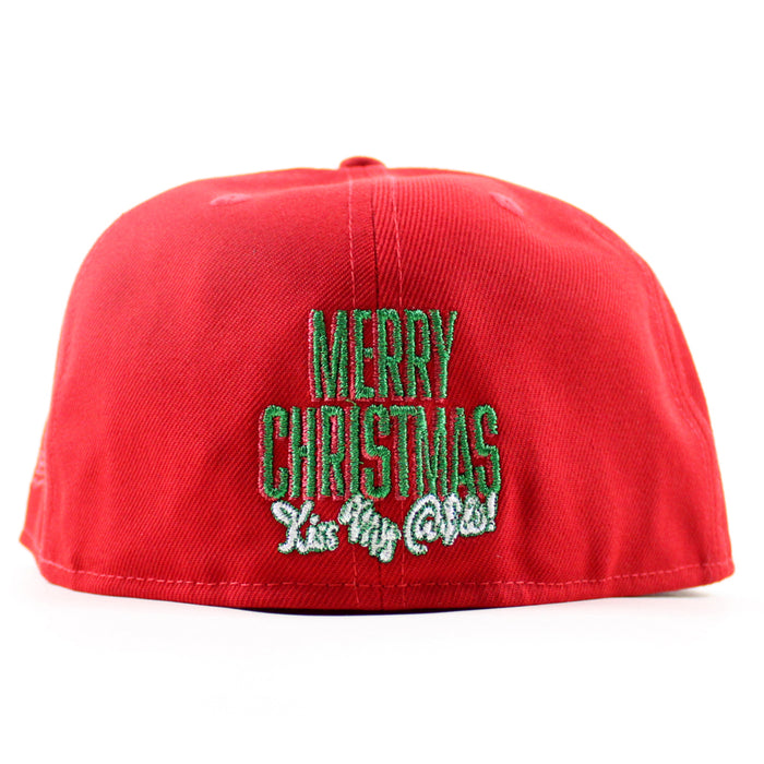 National Lampoon's Christmas Vacation 1989 New Era 59Fifty Fitted Hat (Scarlet Red Green Under Brim)