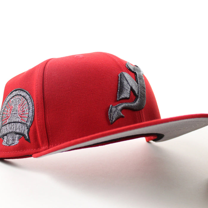 New Jersey Devils 2003 Stanley Cup New Era 59Fifty Fitted Hat (Scarlet Red Gray Under Brim)