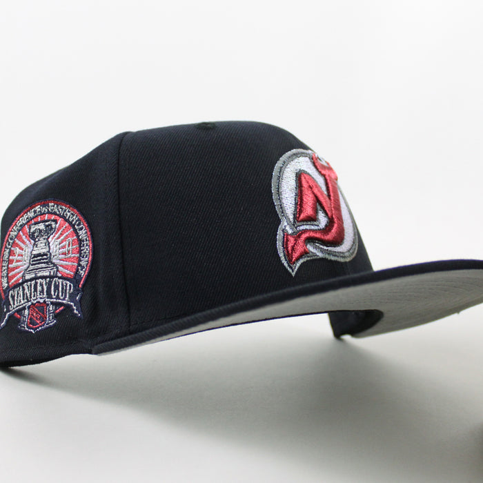 New Jersey Devils Stanley Cup New Era 59Fifty Fitted Hat (Navy Gray Under Brim)