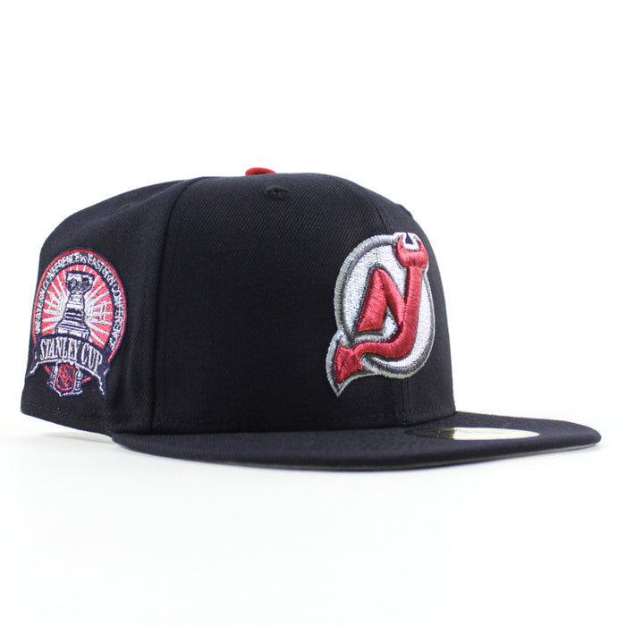 New Jersey Devils Stanley Cup New Era 59Fifty Fitted Hat (Navy Gray Under Brim)