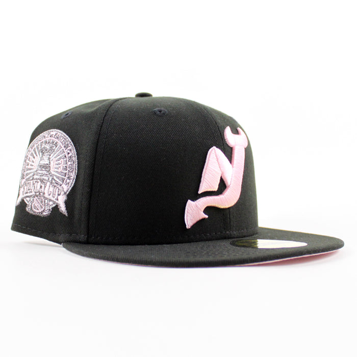 New Jersey Devils Stanley New Era 59Fifty Fitted Hat (Black Pink Under Brim)