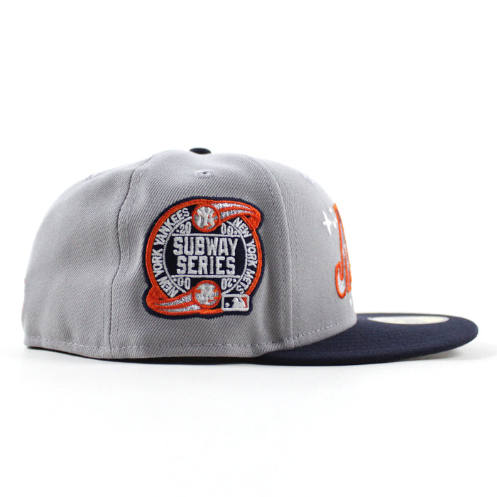 New York Mets Subway Series New Era 59Fifty Fitted Hat (Gray Navy Gray Under Brim)