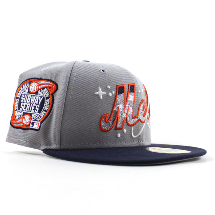 New York Mets Subway Series New Era 59Fifty Fitted Hat (Gray Navy Gray Under Brim)