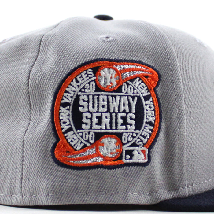 New York Mets Subway Series New Era 59Fifty Fitted Hat (Gray Navy Gray Under Brim)