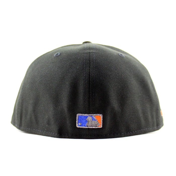 New York Mets The Worlds City Patch New Era 59Fifty Fitted Hat (Black Gray Under Brim)