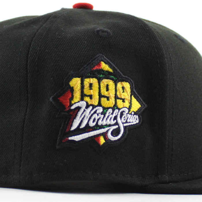 New York Yankees 1999 World Series New Era 59Fifty Fitted Hat (Black Green Under Brim)