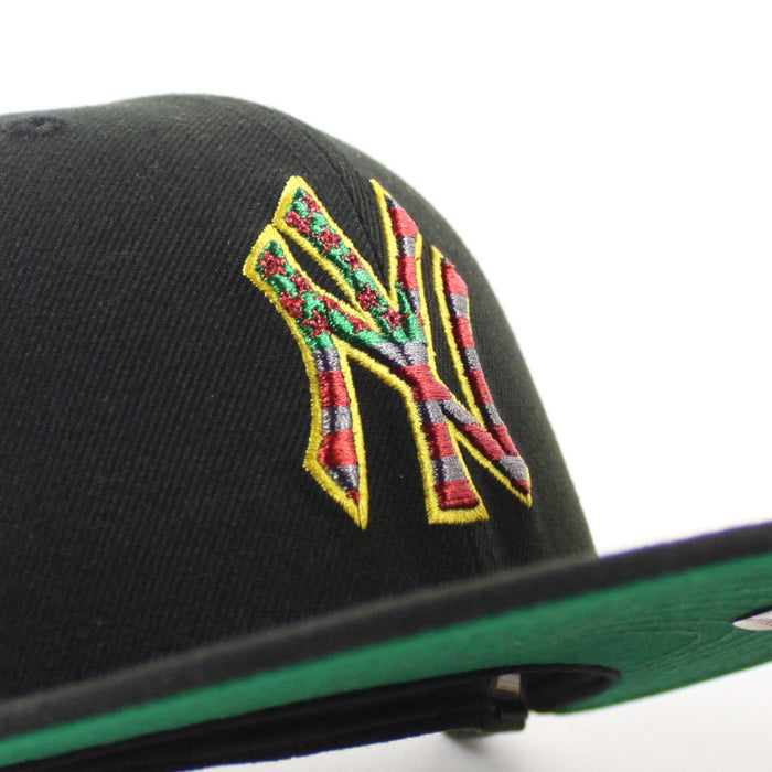 New York Yankees 1999 World Series New Era 59Fifty Fitted Hat (Black Green Under Brim)