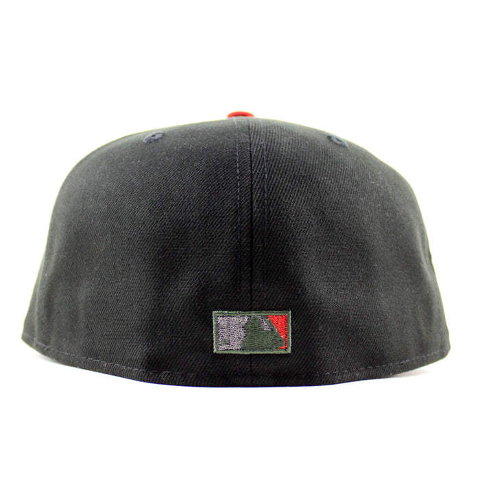 New York Yankees 1999 World Series New Era 59Fifty Fitted Hat (Black Green Under Brim)