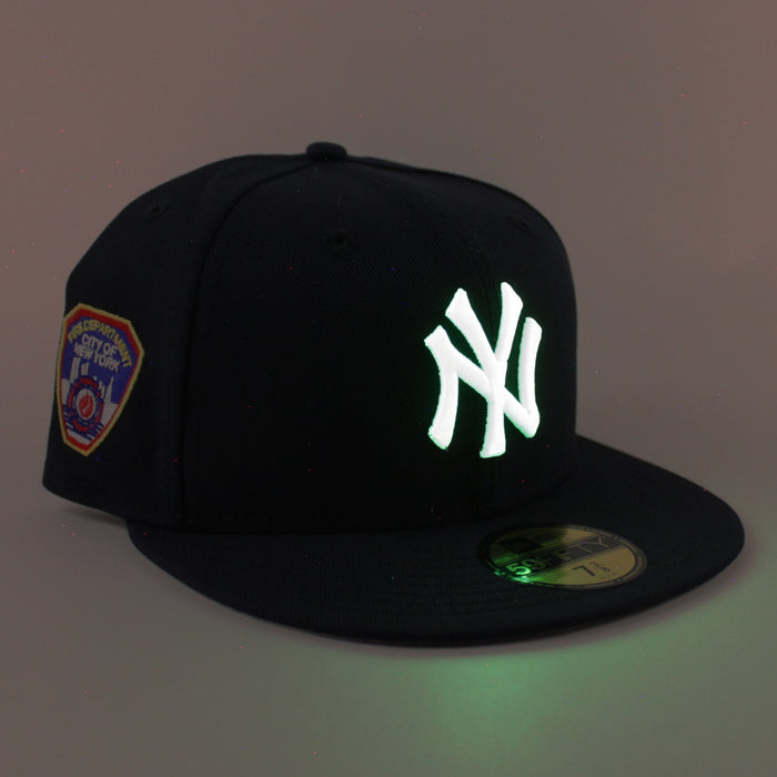 New York Yankees FDNY New York City Fire Department 9-11 New Era 59Fifty Fitted Hat (Navy Gray Under Brim)