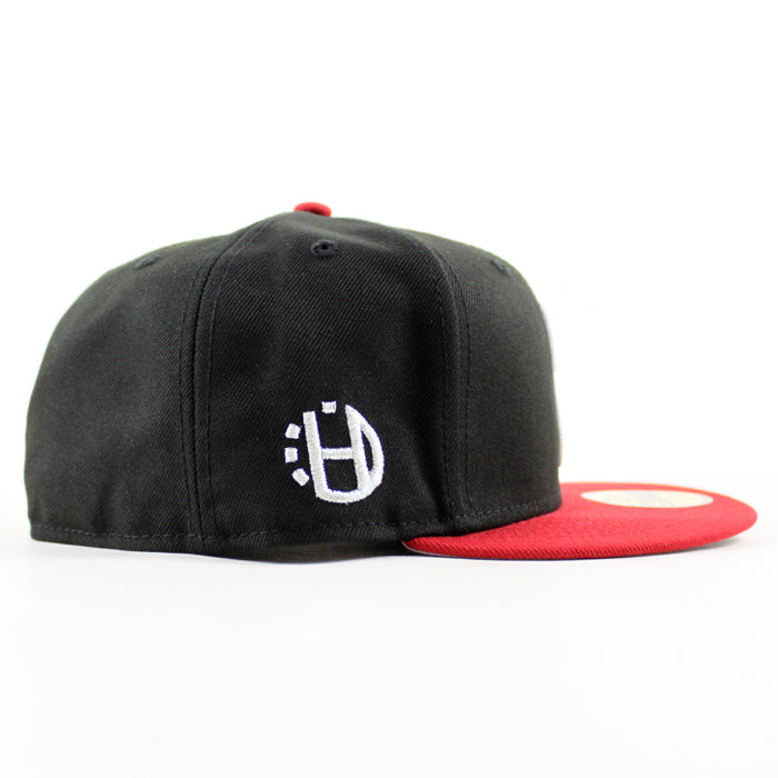 NJ Halftime New Era 59Fifty Fitted Hat (Black Red Gray Under Brim)