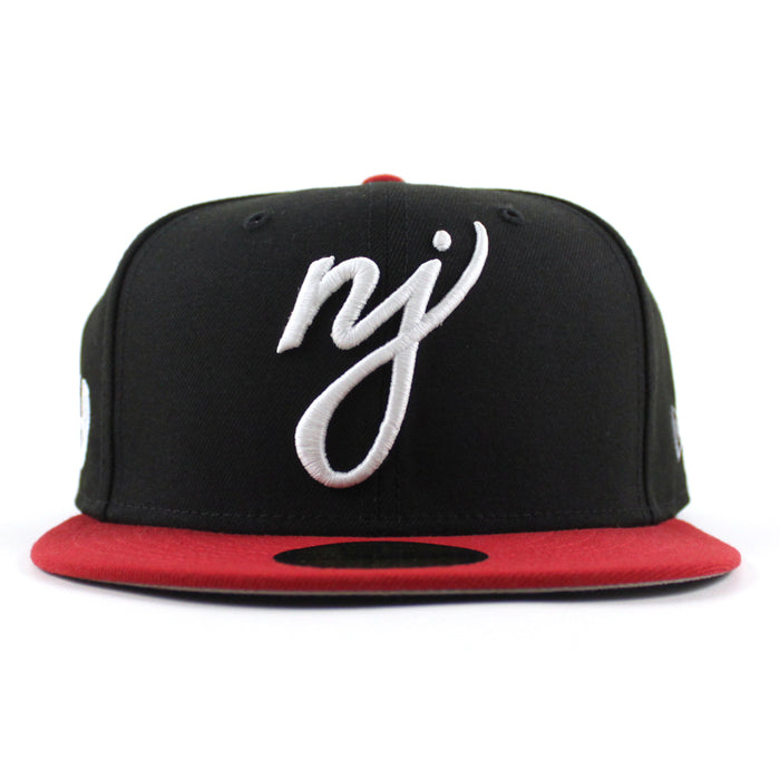 NJ Halftime New Era 59Fifty Fitted Hat (Black Red Gray Under Brim)