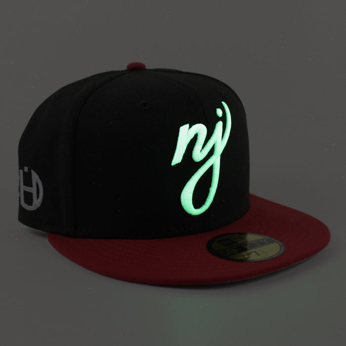 NJ Halftime New Era 59Fifty Fitted Hat (Black Red Gray Under Brim)
