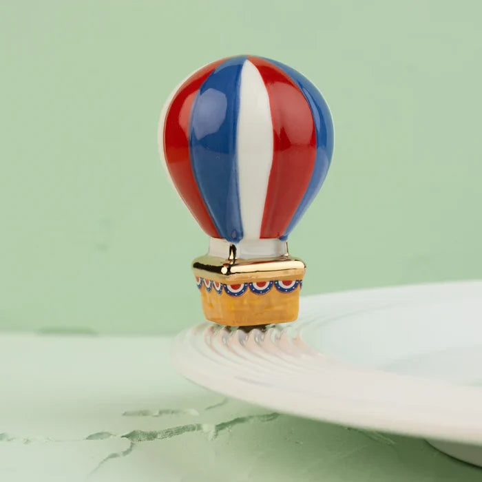 Nora Fleming Red, White, and Balloon Mini | Patriotic Hot Air Balloon
