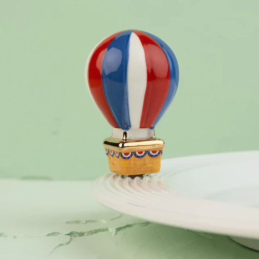 Nora Fleming Red, White, and Balloon Mini | Patriotic Hot Air Balloon