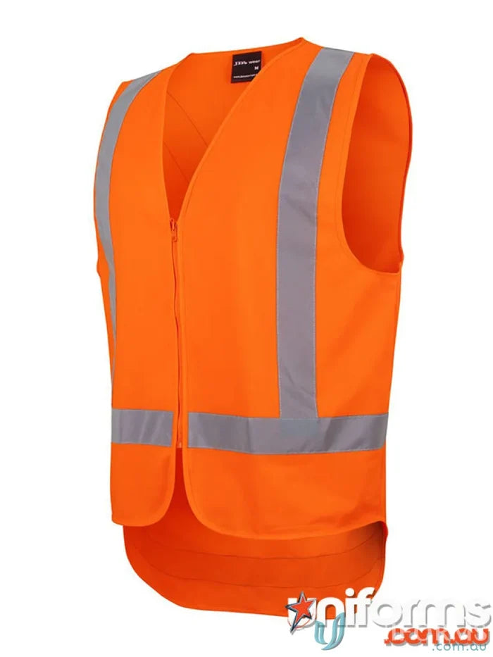 Orange safety vest with reflective tape for NSW QLD Rail extra large workers