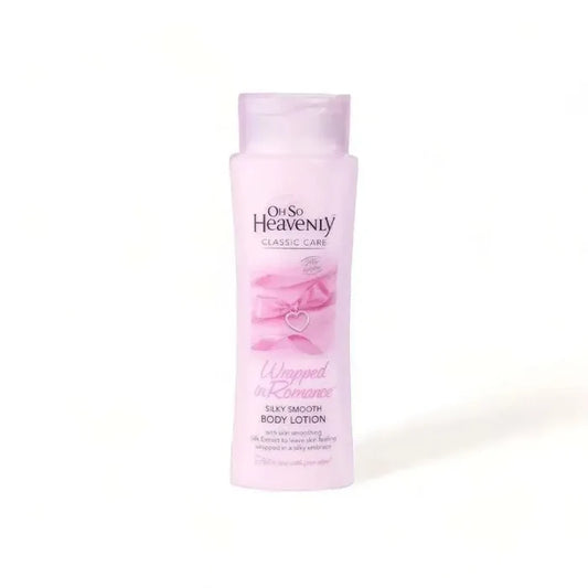 Oh So Heavenly Classic Care Wrapped In Romance body lotion 375ml with silky texture and fruity floral fragrance