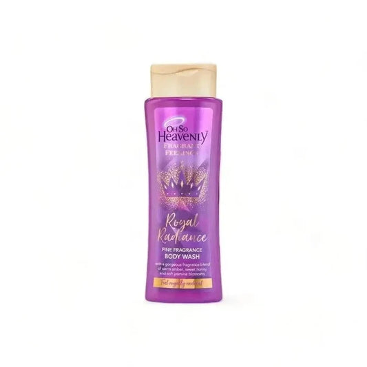 Oh So Heavenly Royal Radiance body wash with jasmine, amber, and honey fragrance, 375ml, vegan and cruelty-free from South Africa