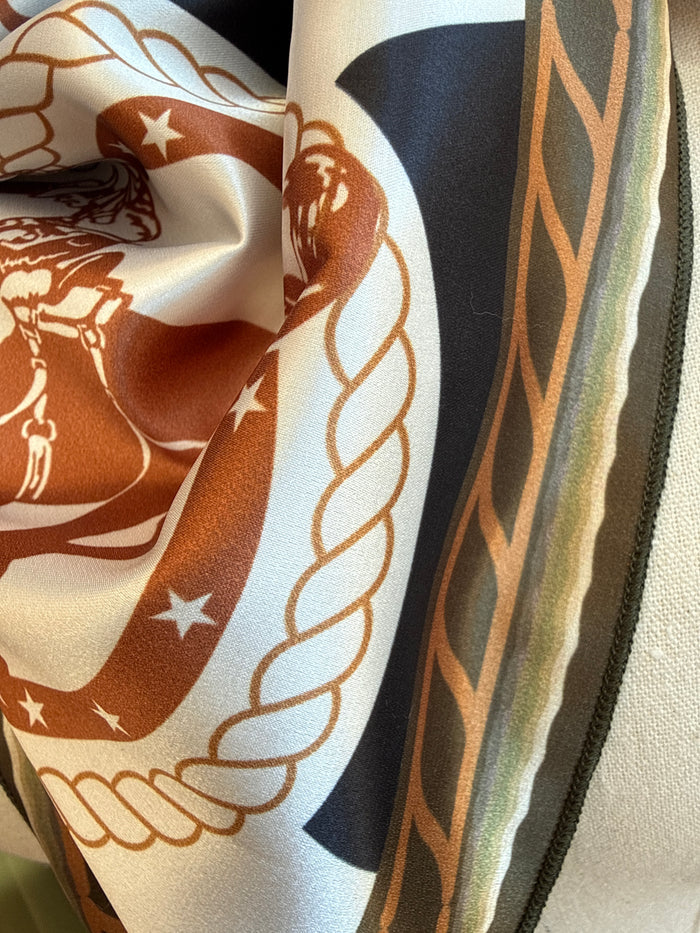 Olive Bronc Rodeo Wild Rag Scarf