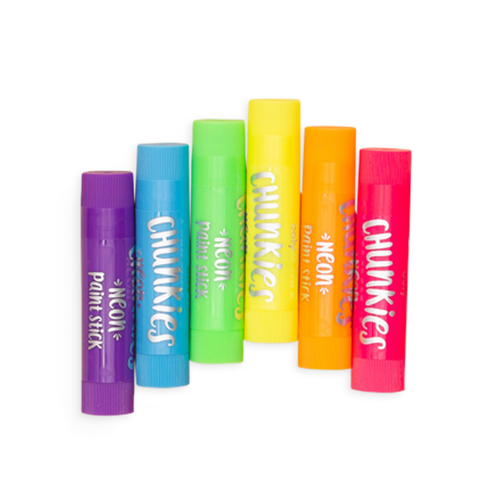 Ooly Chunkies Paint Sticks Neon 6 Pk