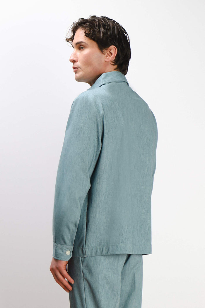 OVERSHIRT IN PUNTO MILANO VERDE