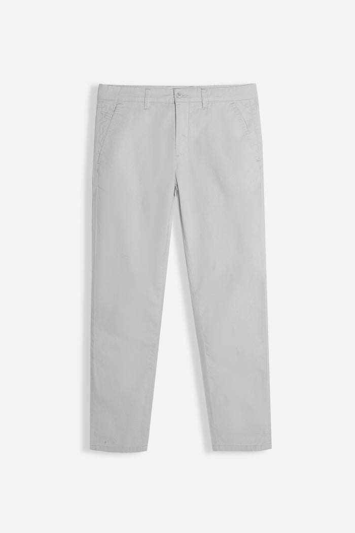 PANTALONE CHINO BASIC GRIGIO GHIACCIO