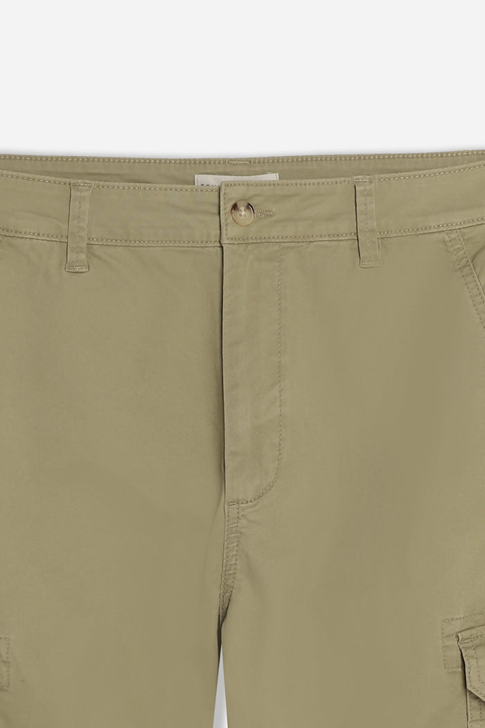 PANTALONE CON TASCONI LATERALI KAKI