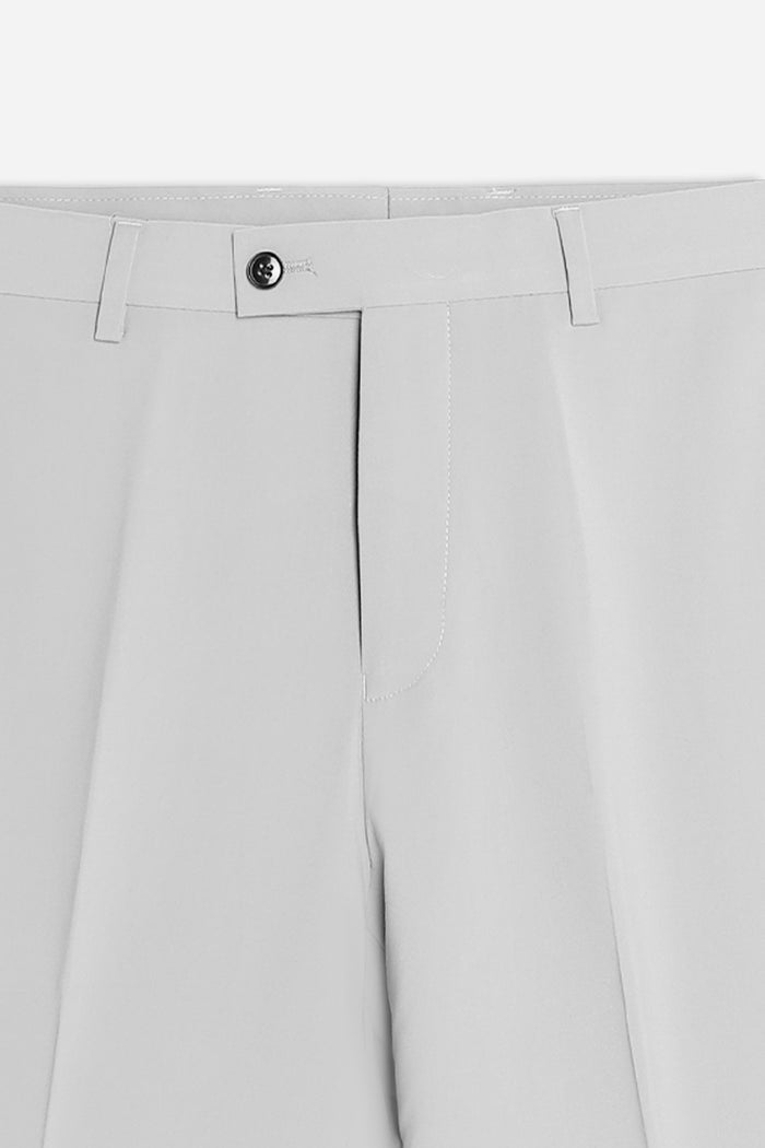 PANTALONE DA ABITO CON RISVOLTO GRIGIO