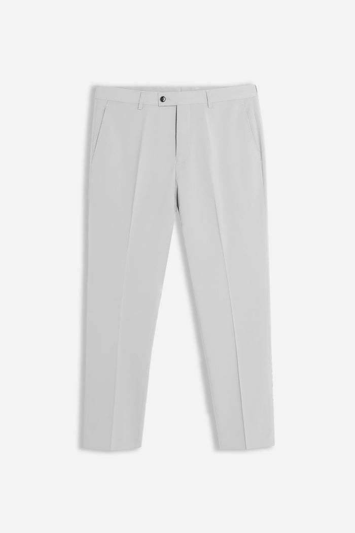 PANTALONE DA ABITO SENZA RISVOLTO GRIGIO