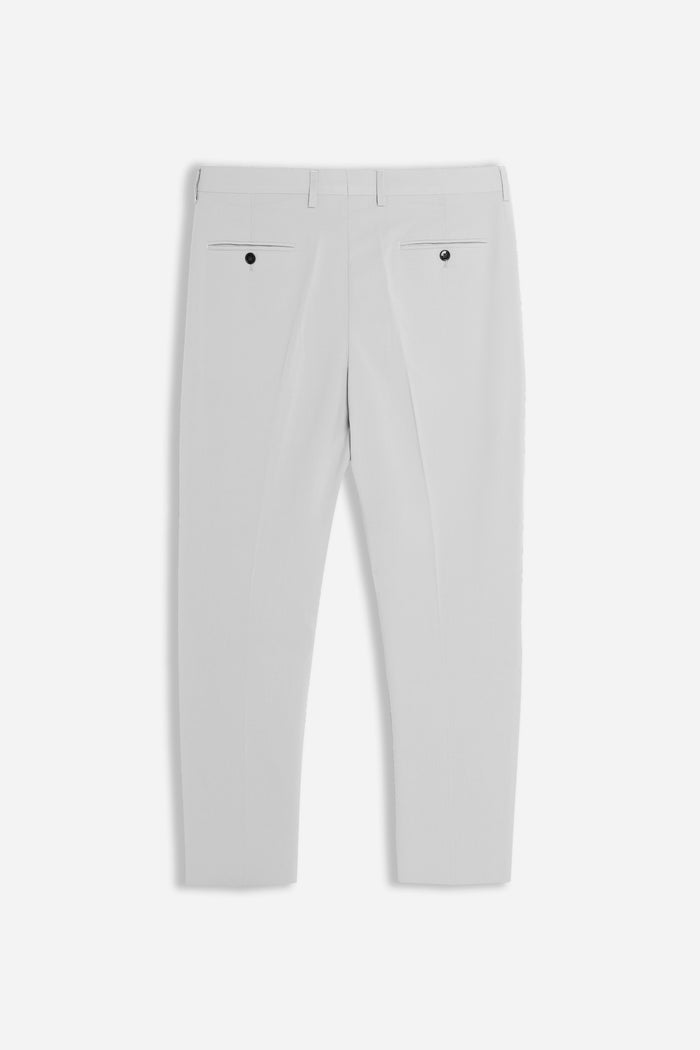 PANTALONE DA ABITO SENZA RISVOLTO GRIGIO