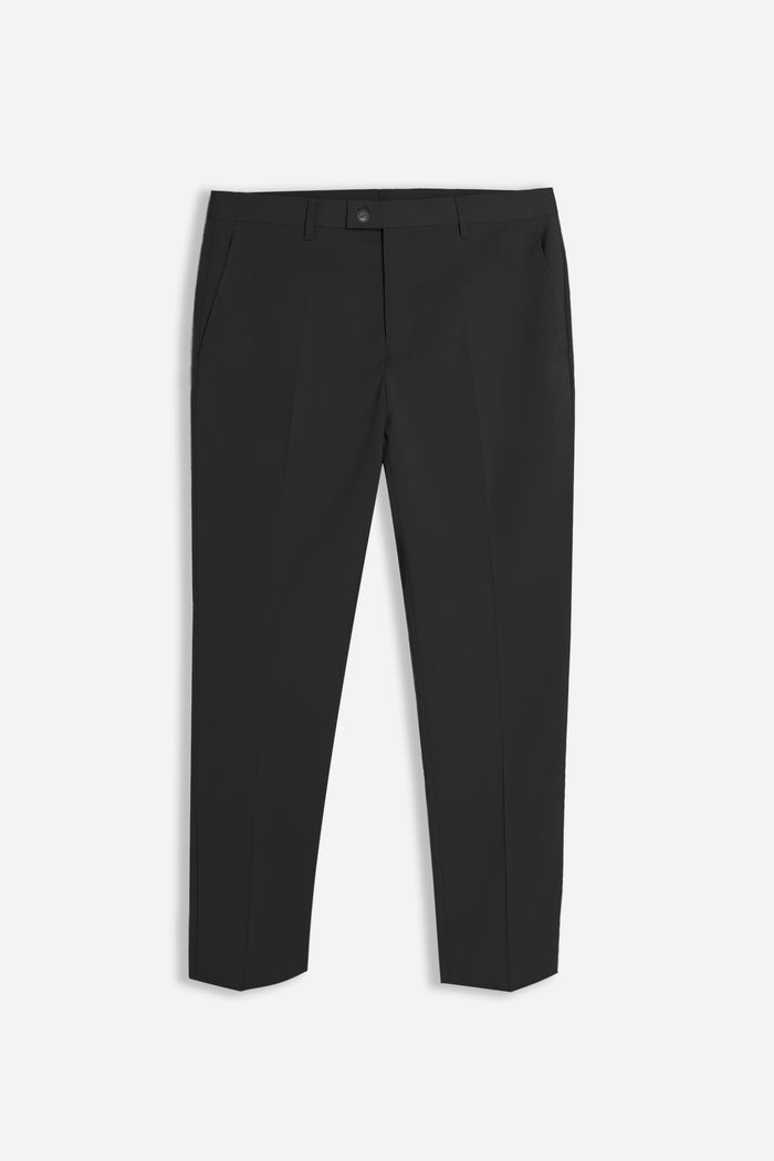 PANTALONE DA ABITO SENZA RISVOLTO NERO