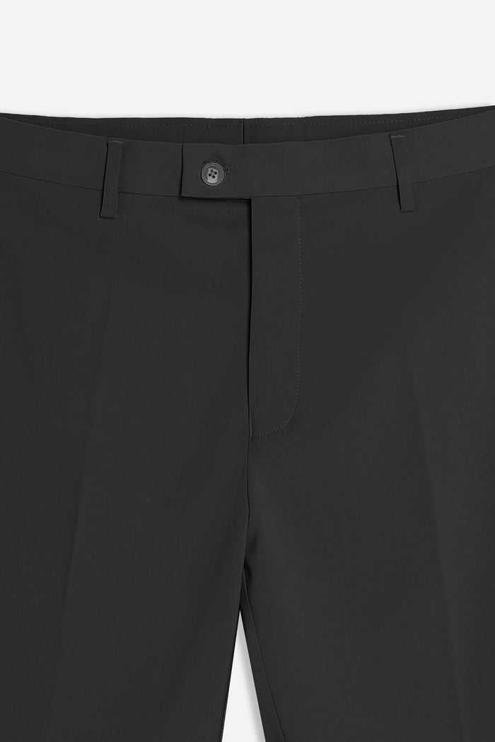 PANTALONE DA ABITO SENZA RISVOLTO NERO