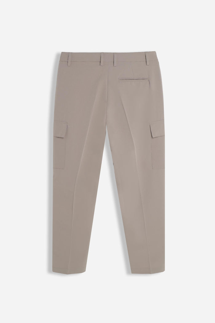PANTALONE MORBIDO CON TASCONI SABBIA